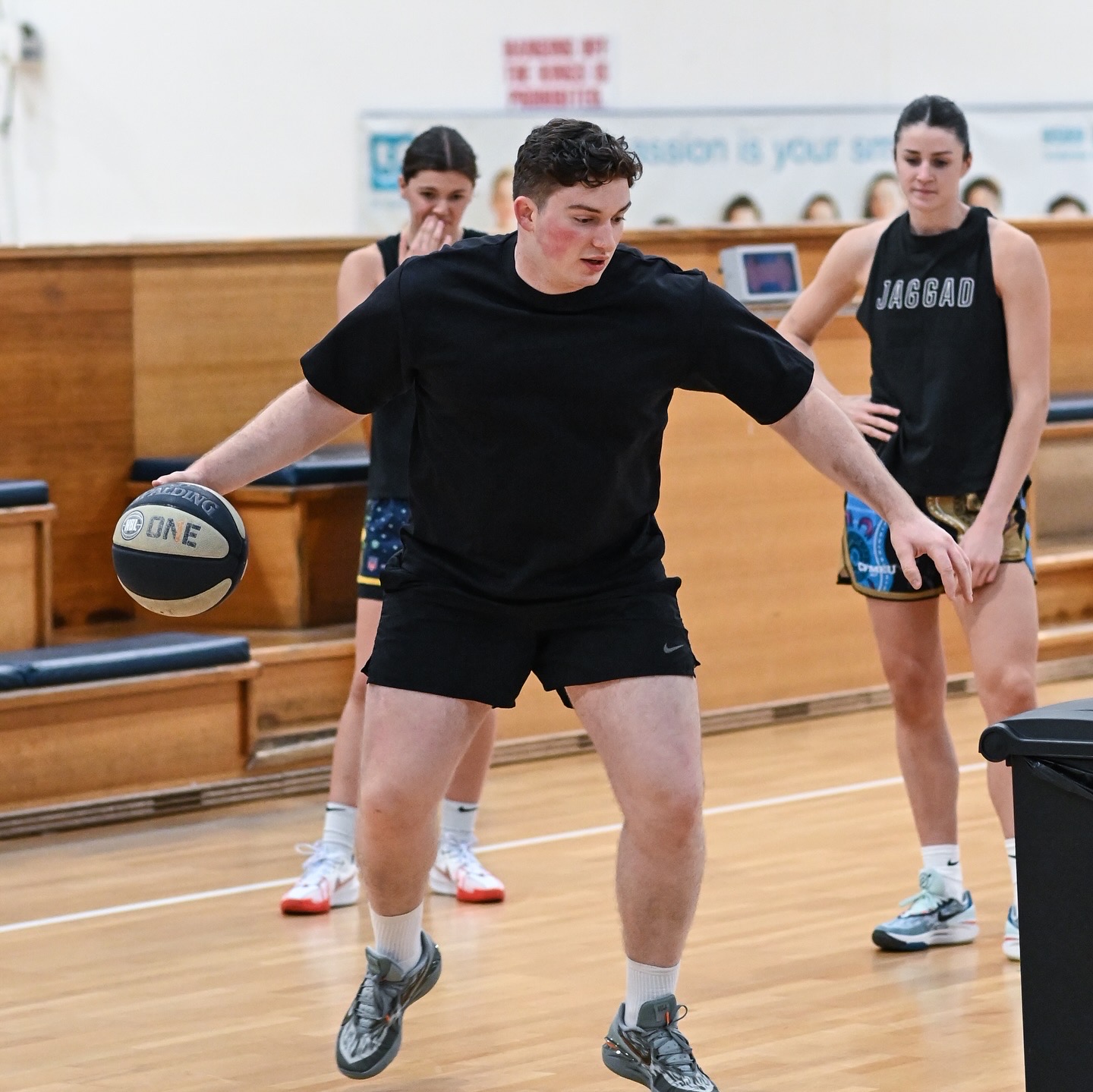 Athletes training